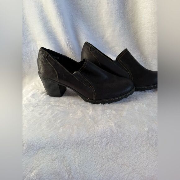 Merona Black Mules with Block Heel - Picture 1 of 5